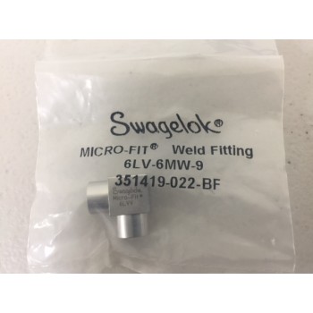Swagelok 6LV-6MW-9 Microfit elbow weld fitting, 90 degree, 3/8"